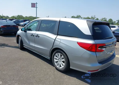 2021 Honda Odyssey Lx из США, поврежденный, VIN 5FNRL6H24MB033341